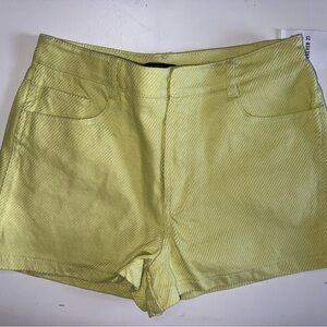 Lime Green Women's Twill Shorts